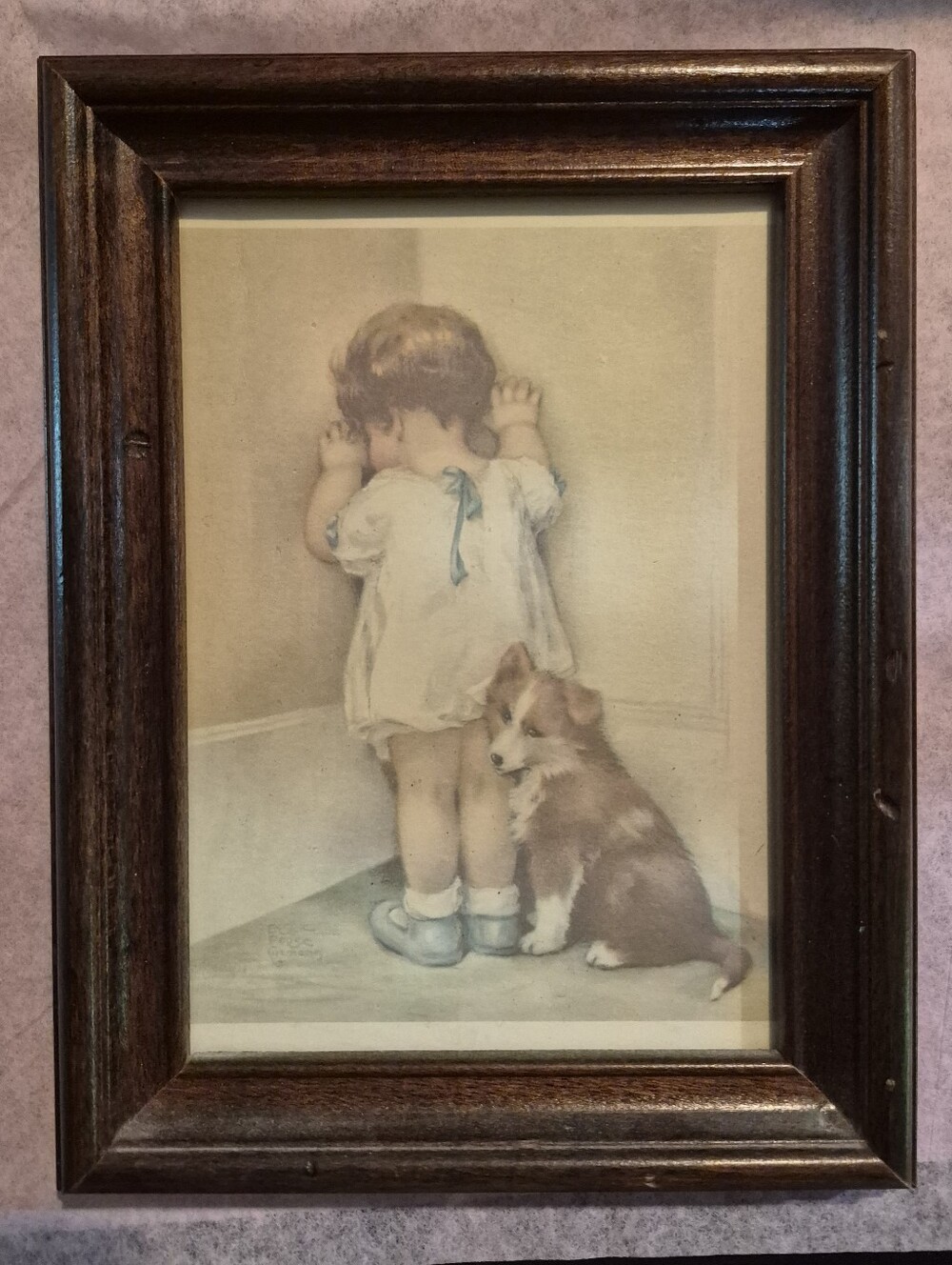"In Disgrace" by renowned illustrator Bessie Pease Gutmann
